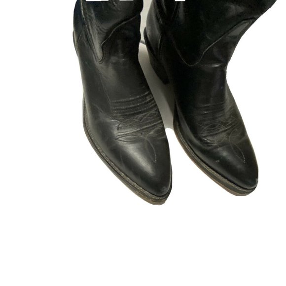 Vintage Heritage West Black Leather Western Boots - Picture 3 of 7